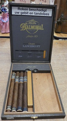 Lot 304 - Four Balmoral Anejo XO Oscuro Lancero FT...