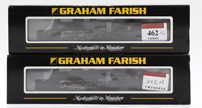 Lot 462 - Two N gauge Graham Farish Black 5 locomotives:...