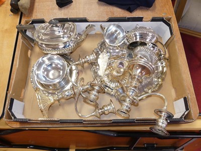 Lot 249 - A collection of silver plated wares, to...