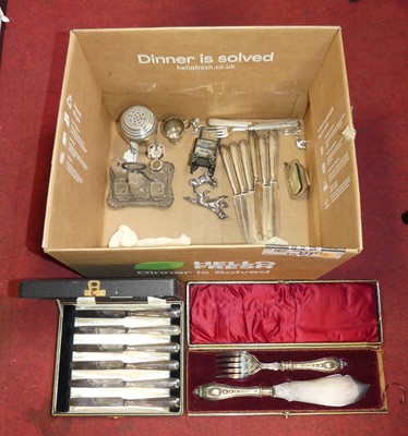 Lot 258 - A collection of silver plated wares, to...