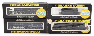 Lot 467 - Four N gauge Graham Farish LMS locomotives:...