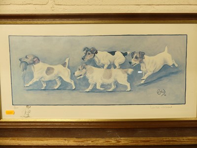 Lot 1098 - Louise Wood (b.1951) - Pair; Study of Jack...