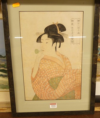 Lot 1044 - Kitagawa Utamaro (d.1806) - Young woman...