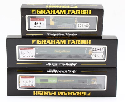 Lot 469 - Three N gauge Graham Farish Freightliner...