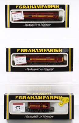 Lot 472 - Three N Gauge Graham Farish EWS locos. 1x...