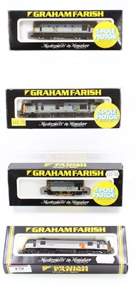 Lot 478 - Four N gauge Graham Farish Era 8 diesel...