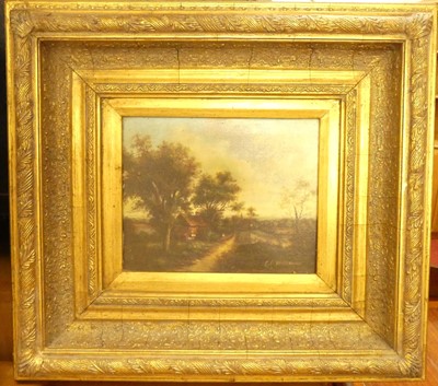 Lot 1101 - A reproduction gilt framed oleograph after E.C....