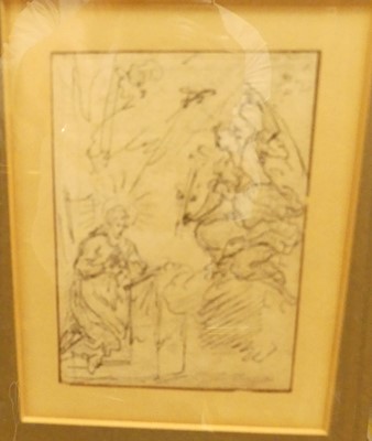 Lot 1106 - Continental school - Study of Saints,...