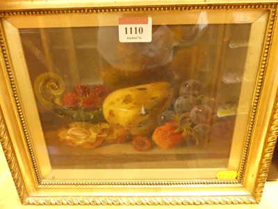 Lot 1110 - Circa 1900 English school - Still life with...