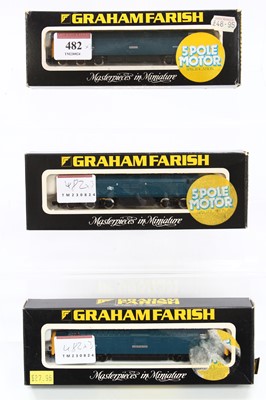 Lot 482 - Three Graham Farish N Gauge BR Blue...