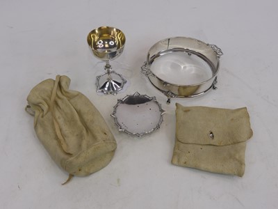 Lot 378 - An Edward VII silver two-piece communion set,...