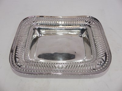 Lot 382 - A Victorian pierced silver dish, Sheffield...