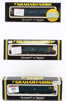 Lot 483 - Three Graham Farish N Gauge BR Blue...