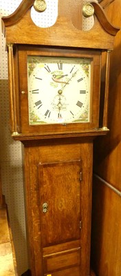 Lot 1143 - A circa 1800 provincial oak and mahogany...