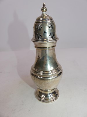 Lot 398 - An Edward VIII  silver lighthouse sifter,...