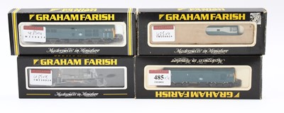 Lot 485 - Four N Gauge Graham Farish BR Diesel...