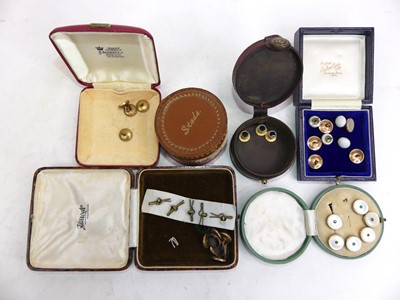 Lot 463 - A collection of mixed dress studs, to include...