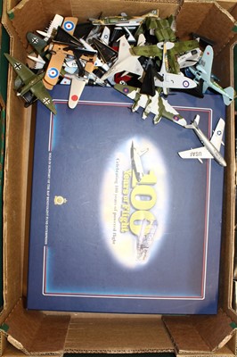 Lot 1640 - One tray containing loose diecast aircraft...