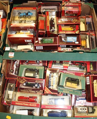 Lot 1646 - Two trays containing Matchbox models of...