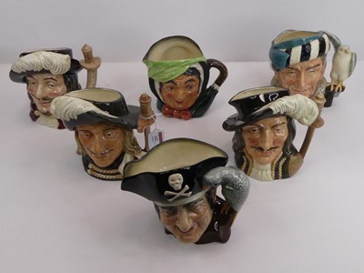 Lot 141 - A collection of six Royal Doulton character...