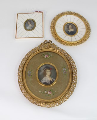 Lot 510 - A collection of three 20th century portrait...