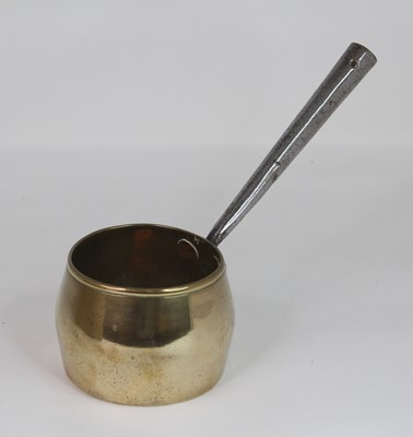 Lot 527 - A George III brass preserve pan, dia.9.5cm