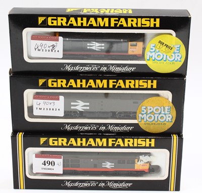 Lot 490 - Three N Gauge Graham Farish BR Grey...