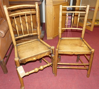 Lot 1267 - Two provincial circa 1800 elm and oak panelled...