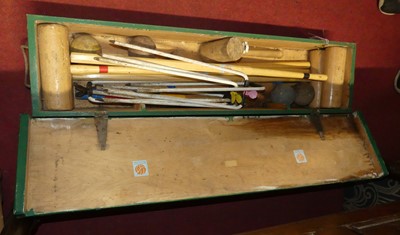 Lot 1285 - A boxed croquet set