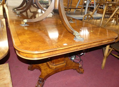 Lot 1305 - A contemporary figured walnut and crossbanded...