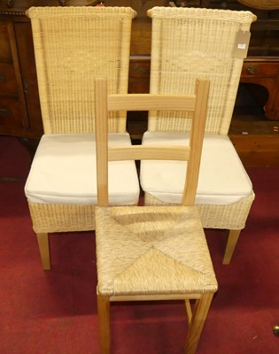 Lot 1368 - A pair of contemporary wicker conservatory...