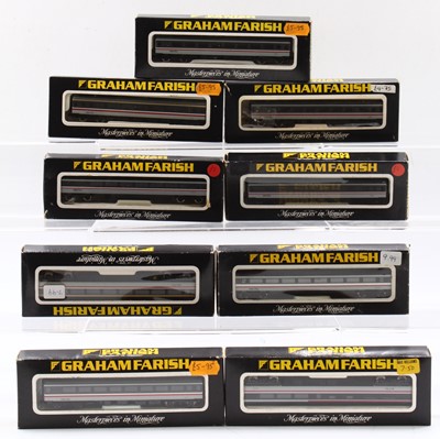 Lot 508 - Nine N Gauge Graham Farish Intercity BR MK 2...