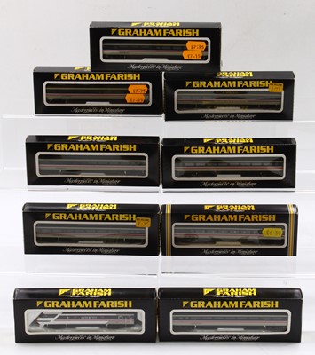 Lot 509 - Nine N Gauge Graham Farish Intercity BR MK 3...