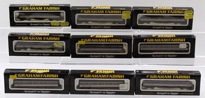 Lot 510 - Nine N Gauge Graham Farish Intercity BR MK 1...