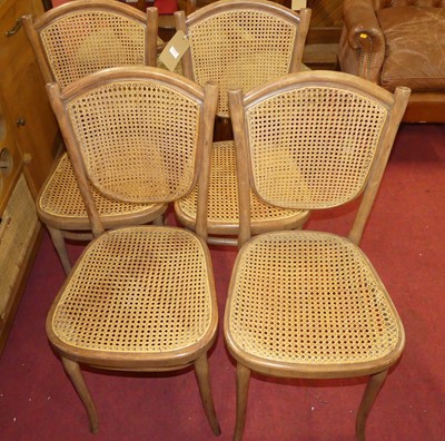 Lot 1373 - A set of four early 20th century Thonet...