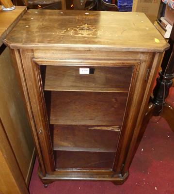 Lot 1378 - A mid-Victorian figured walnut and floral...