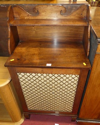 Lot 1397 - A George IV rosewood narrow chiffonier, having...