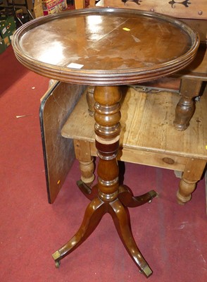 Lot 1333 - A 19th century walnut circular dish topped...