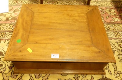 Lot 1427 - A satin birch table box of plain form, with...