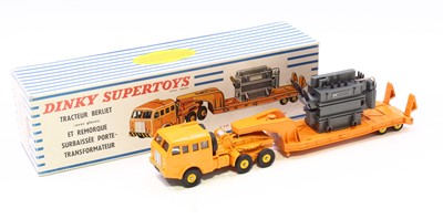 Lot 1258 - French Dinky 898 Berliet Low Loader, finished...