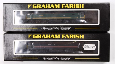 Lot 522 - Two N Gauge Graham Farish Class 47 locomotives:...