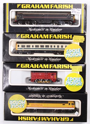 Lot 526 - Four N Gauge Graham Farish locomotives: one...