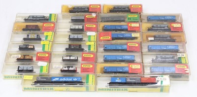 Lot 537 - 28 various Minitrix and Hornby Minitrix N...