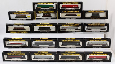 Lot 544 - 12 N Gauge Graham Farish bogie tankers and six...