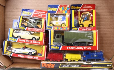 Lot 1359 - Dinky Toys group of 7 to include; No.122 Volvo...