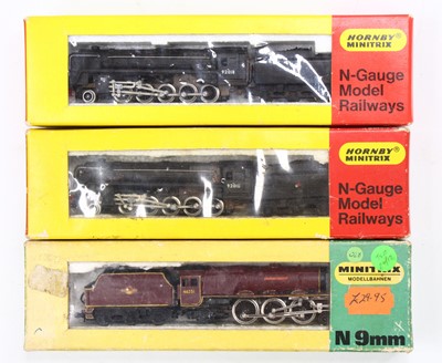 Lot 557 - Three Hornby Minitrix N Gauge locomotives,...