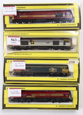 Lot 563 - 4 N-Thusiast N gauge professionally resprayed...