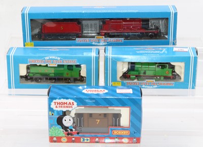 Lot 565 - Four Hornby Thomas the Tank Engine locomotives,...