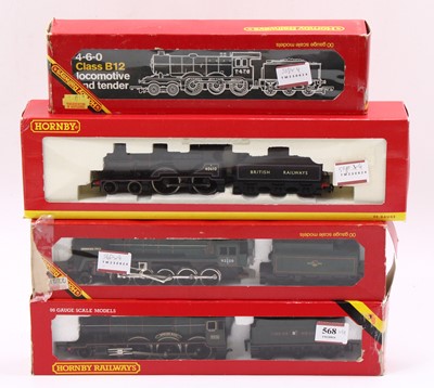 Lot 568 - 4 Four 00 gauge Hornby locomotives, including...