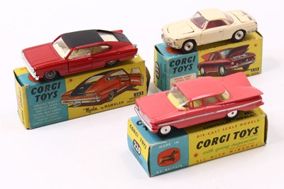 Lot 1497 - A Corgi Toys group of three diecast models to...